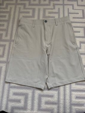 10” inseam Men's Casual Stretch Shorts - Light Gray